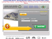 Tablet Screenshot of license-plate-search.biz